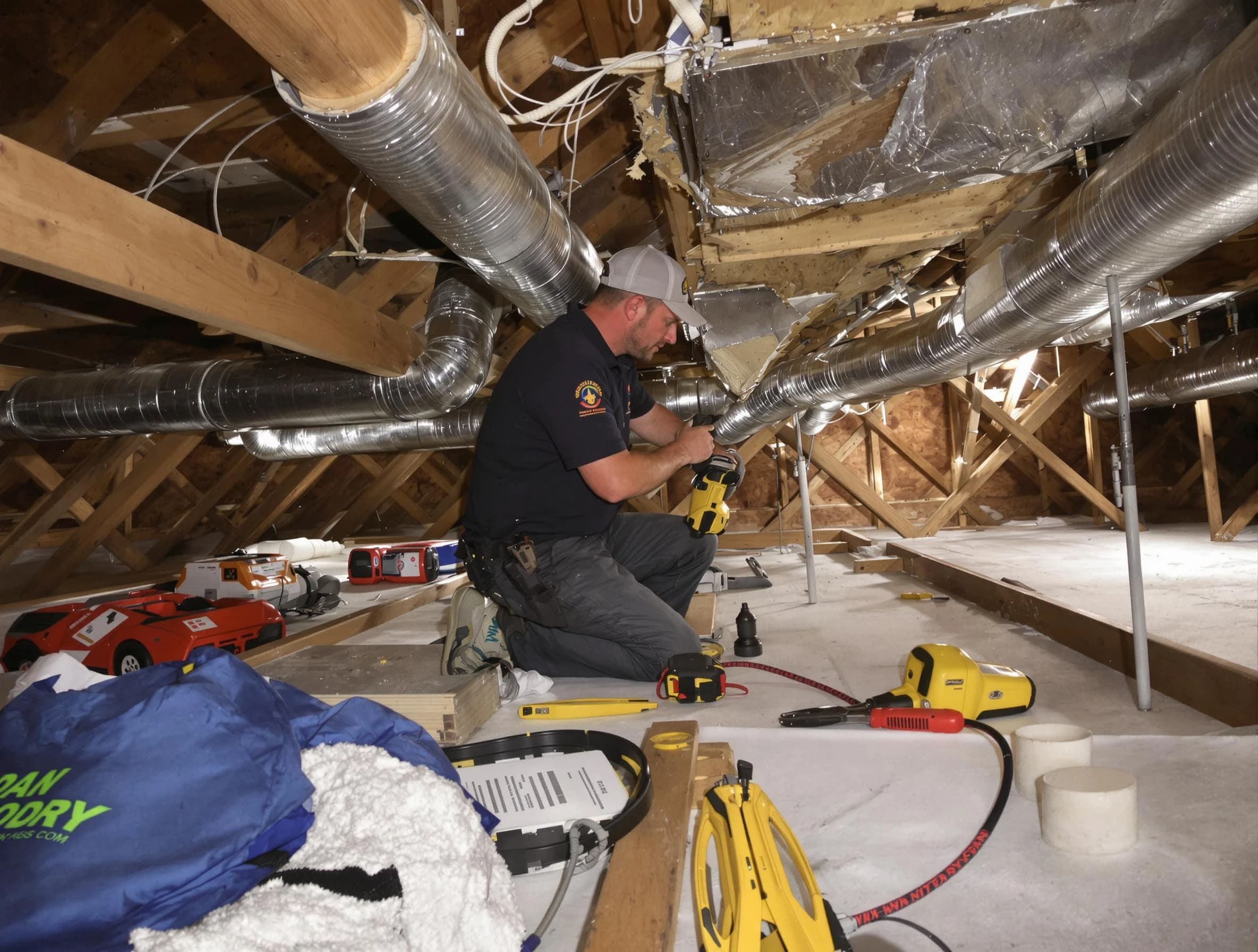 Professional air duct repair by Walpole Air Duct Cleaning in Walpole