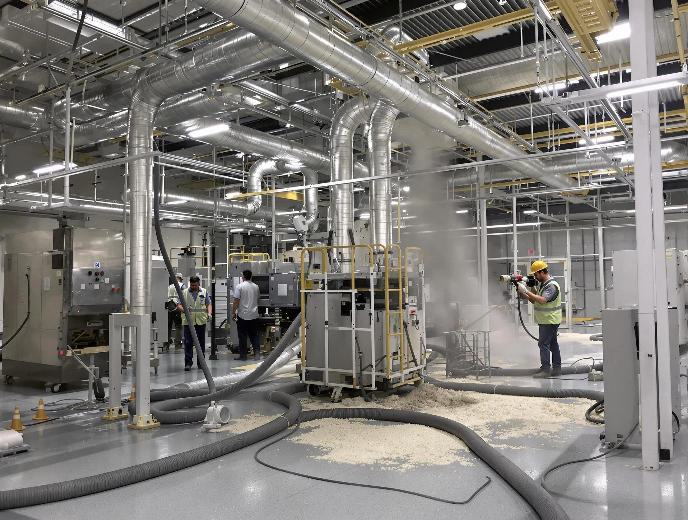 Heavy-duty industrial duct cleaning by Walpole Air Duct Cleaning in Walpole