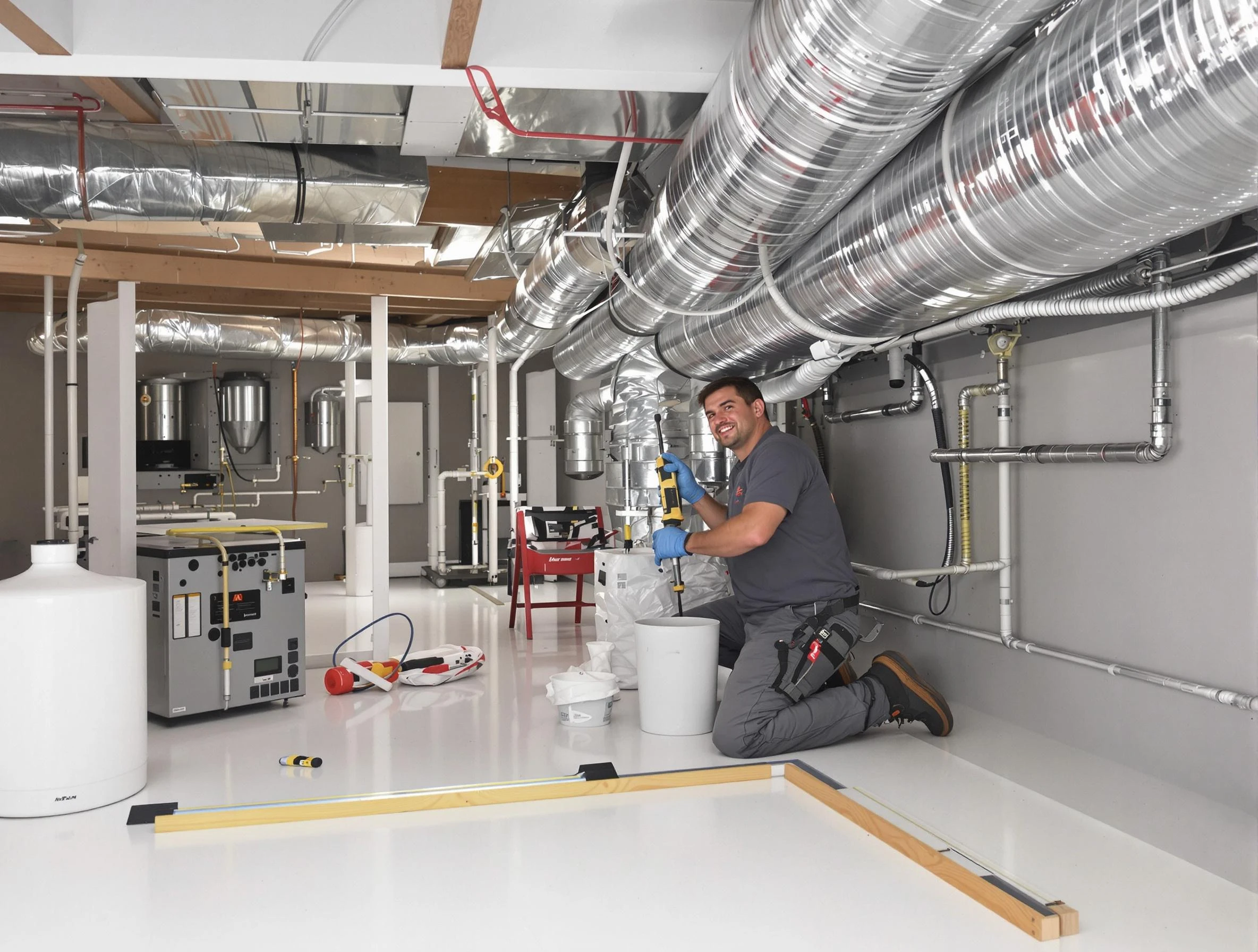 Professional duct sealing service by Walpole Air Duct Cleaning in Walpole
